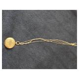 J.C. Rosslot Chaux De Fonds - Carrie W. Kellogg (June 2 1863) Watch: 59 grams, Chain: 17-grams 44mm Case 18K Gold Fully Ruby Jeweled Pocket Watch with Chiming Mechanism and Lovely Gold Chain