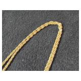 15.3-grams 14K Gold Necklace 28'