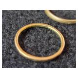 3.5-grams (total) 14K Gold - Lot of (3) Rings