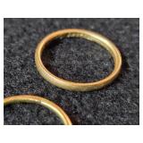 3.5-grams (total) 14K Gold - Lot of (3) Rings