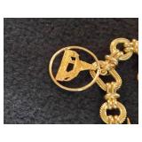 30.3-grams (total) 14K Gold Charm Bracelet