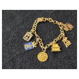 15.4-grams 14K Gold Charm Bracelet