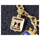 15.4-grams 14K Gold Charm Bracelet