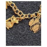 15.4-grams 14K Gold Charm Bracelet
