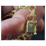 15.4-grams 14K Gold Charm Bracelet