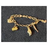 13.6-grams 14K Gold Charm Bracelet