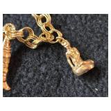 13.6-grams 14K Gold Charm Bracelet