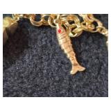 13.6-grams 14K Gold Charm Bracelet