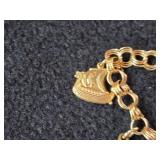 13.6-grams 14K Gold Charm Bracelet