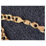 13.6-grams 14K Gold Charm Bracelet