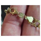 13.6-grams 14K Gold Charm Bracelet