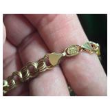 13.6-grams 14K Gold Charm Bracelet