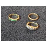 7.8-grams (total) 14K Gold - Lot of (3) Ring