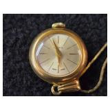 6-grams (total) 14K Gold - Lot of (2) Necklaces with Sphere Pendant Clock 22' and 24'