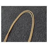 6-grams (total) 14K Gold - Lot of (2) Necklaces with Sphere Pendant Clock 22' and 24'