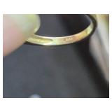 4.5-grams (total) 585 Gold - Lot of (2) Gemstone Rings