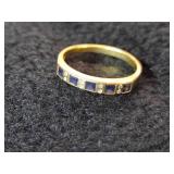 4.5-grams (total) 585 Gold - Lot of (2) Gemstone Rings