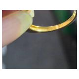 4.5-grams (total) 585 Gold - Lot of (2) Gemstone Rings