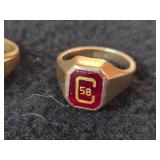 13.9-grams (total) 10K Gold - Lot of (2) Rings