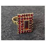 9.4-grams (total) 585 Gold - Lot of (2) Gemstone Rings