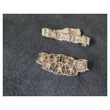 68.4-grams (total) 830 Silver - Lot of (2) Bracelets 7'