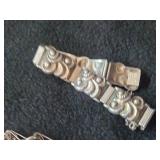 68.4-grams (total) 830 Silver - Lot of (2) Bracelets 7'