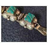39.8-grams (total) Sterling Silver Earring and Bracelet Set