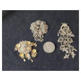 75.2-grams (total) 830 Silver - Lot of (4) Pins