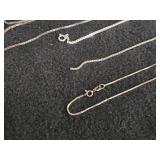 18.4-grams (total) 830 Silver (2) Bracelets + (3) Necklaces