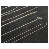 18.4-grams (total) 830 Silver (2) Bracelets + (3) Necklaces