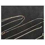 18.4-grams (total) 830 Silver (2) Bracelets + (3) Necklaces