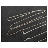 18.4-grams (total) 830 Silver (2) Bracelets + (3) Necklaces