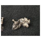 22.2-grams (total) 925 Sterling Silver - Lot of (4 Sets) Clip-on Earrings