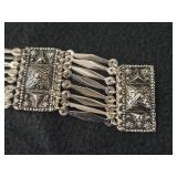 Vintage Taxco (Mexico) 56.3-grams Sterling Silver Estate Chunky Statement Bracelet