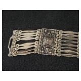 Vintage Taxco (Mexico) 56.3-grams Sterling Silver Estate Chunky Statement Bracelet