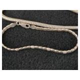 27.7-grams (total) Sterling Silver - Lot of (3) Bracelets 8' (x1) and 7' (x2)