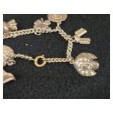 59-grams (total) Sterling Silver - Lot of (2) Charm Bracelets