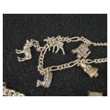 49.9-grams (total) Sterling Silver - Lot of (2) Charm Bracelets