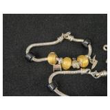 61.2-grams (total) Sterling Silver - Lot of (2) Charm Bracelets