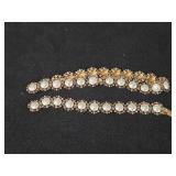 72.3-grams (total) Sterling Silver - Lot of (2) Necklace and Bracelet with White Enamel Details