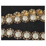 72.3-grams (total) Sterling Silver - Lot of (2) Necklace and Bracelet with White Enamel Details