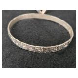 89.9-grams (total) Sterling Silver - Lot of (4) Bangle Bracelets