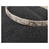 89.9-grams (total) Sterling Silver - Lot of (4) Bangle Bracelets