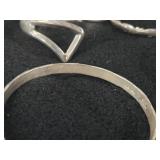 89.9-grams (total) Sterling Silver - Lot of (4) Bangle Bracelets
