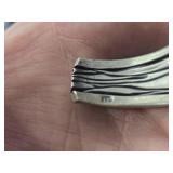 61.1-grams (total) Sterling Silver - Lot of (2) Cuff Bracelets