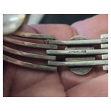 89.7-grams (total) Sterling Silver - Lot of (3) Bangle Bracelets