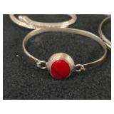 88.8-grams (total) Sterling Silver Cuff Bracelets (x3) + Bangle Bracelet (x1)