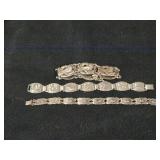 68.7-grams (total) Sterling Silver - Lot of (3) Bracelets