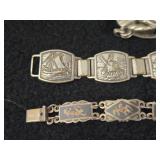 68.7-grams (total) Sterling Silver - Lot of (3) Bracelets