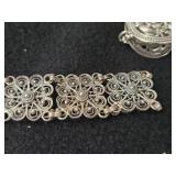 109.5-grams (total) Sterling Silver - Lot of (3) Bracelets